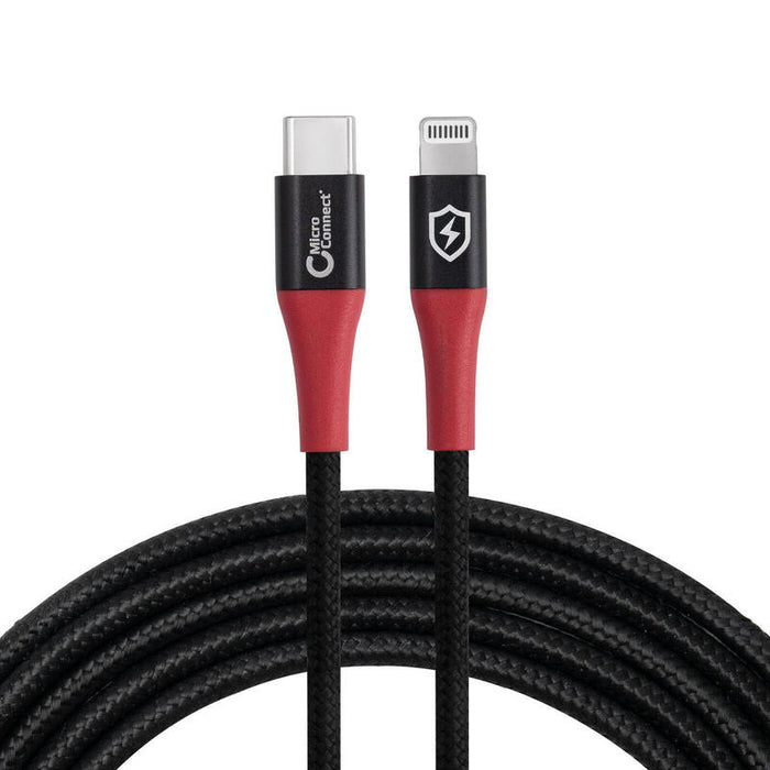 Microconnect Mc-Clightning-Sc Cable De Conector Lightning 1,5 M Negro