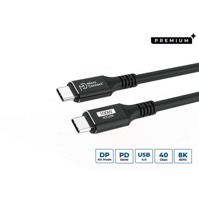 Microconnect Usb4cc025 Cable Usb Usb4 Gen 3x2 0,25 M Usb C Negro
