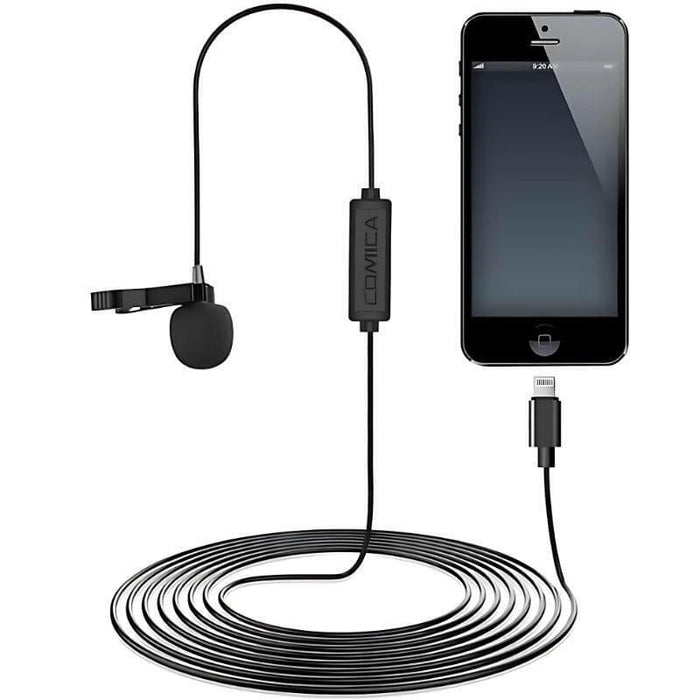 Comica Micrófono Lavalier Para Smartphone Lightning 4.5 M