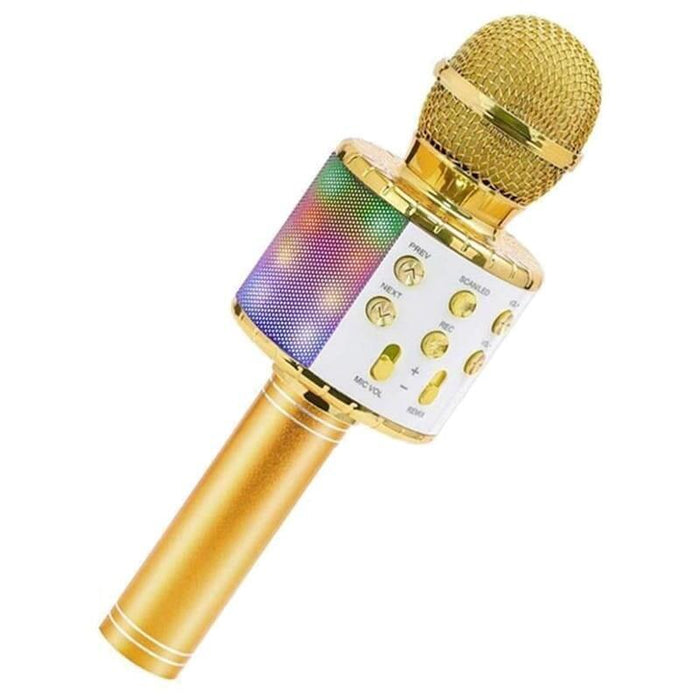 Micrófono De Karaoke Inalámbrico Para Niños Dorado