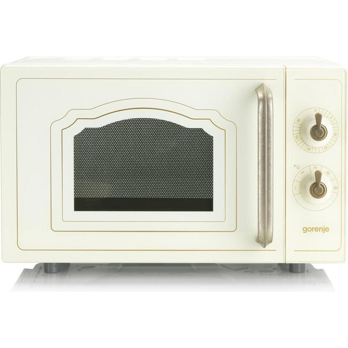 Microondas Gorenje Mo4250tcli, Instalación Independiente, Capacidad 20 L, Potencia 700 W, Sin Pantalla, Color Marfil
