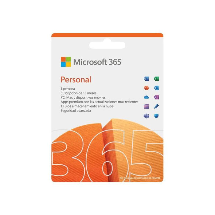 Microsoft 365 Personal 1 Usuario - 1 Año, Box