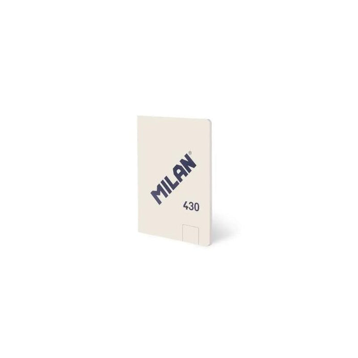 Milan 430 Libreta Encolada Formato A6 Hojas Blancas - 48 Hojas De 95 Gr/M2 - Microperforado - Tapa Blanda - Beige