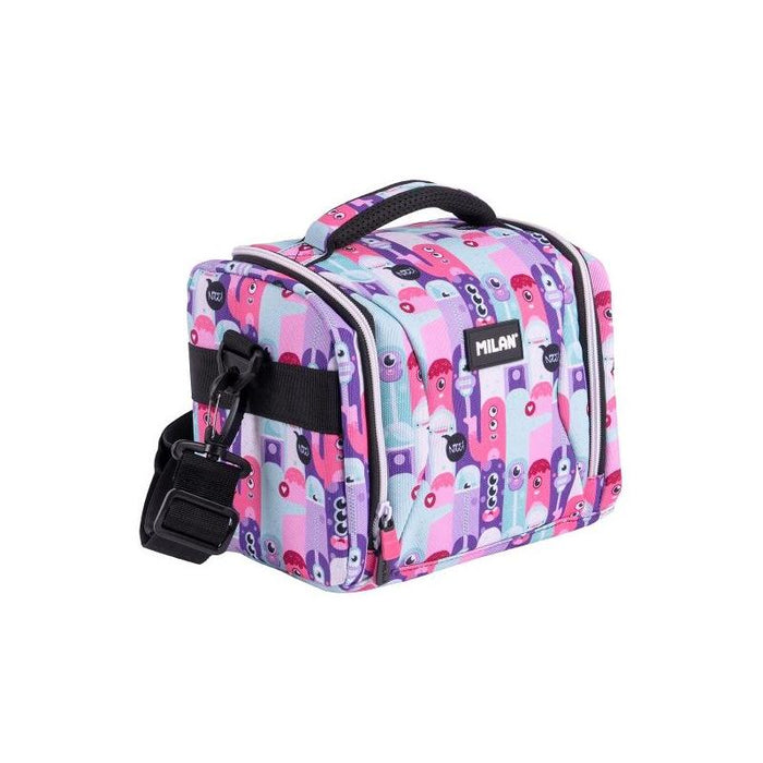 Milan Aliens 2 Bolsa Isotermica Porta Alimentos De 5l - Gran Capacidad - Apertura Total - 24.5x20x16cm - Rosa