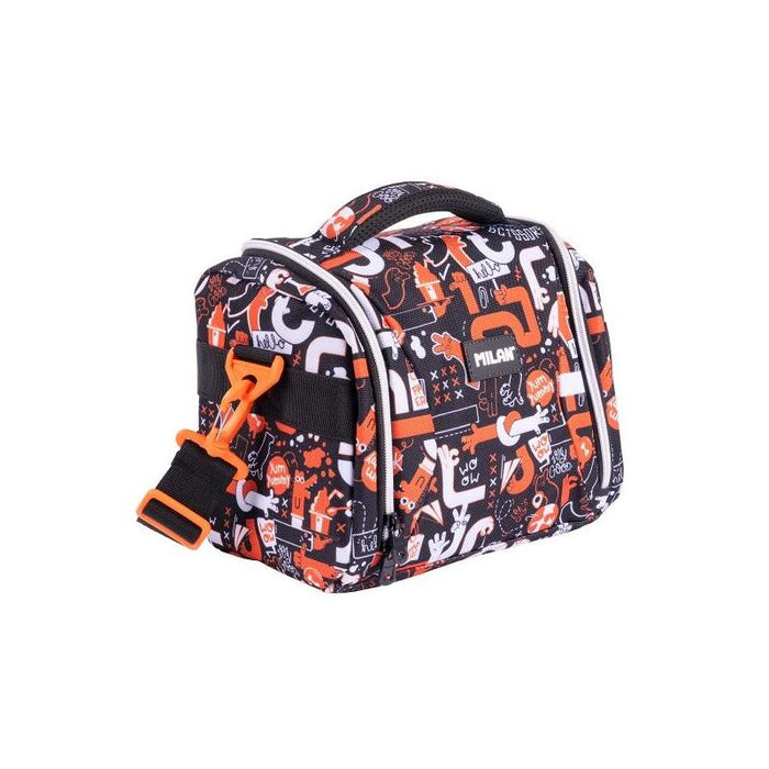 Milan Fingers Bolsa Isotermica Porta Alimentos De 5l - Gran Capacidad - Apertura Total - 24.5x20x16cm - Naranja