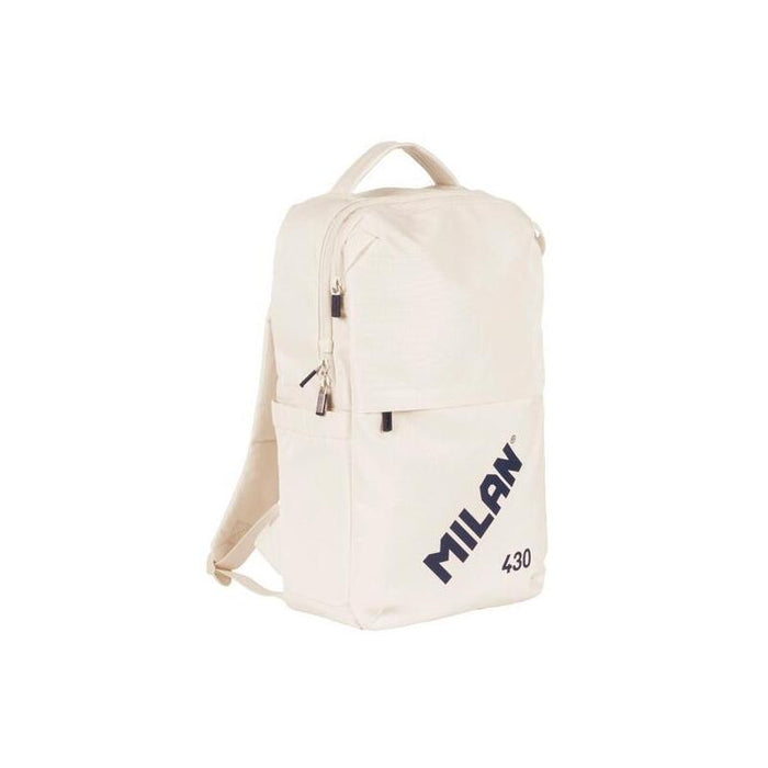Milan Mochila Urbana Compacta Con Cierre De Seguridad 15l Colección 430 Since 1918 Beige