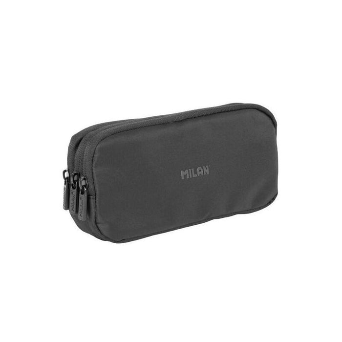 Milan Portatodo 3 Cremalleras Serie Shadow Negro