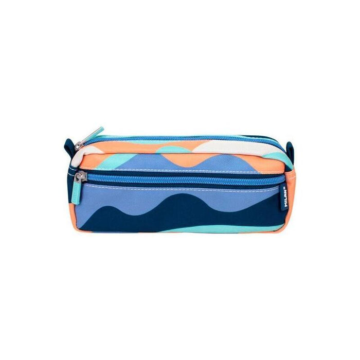 Milan Portatodo Rectangular 2 Cremalleras Serie The Fun Azul