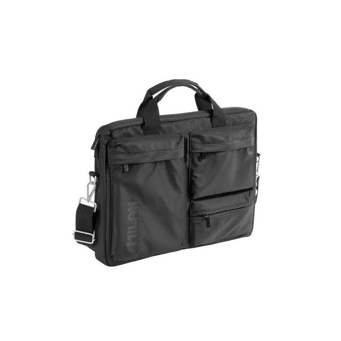 Milan Shadow Maletin Para Portatiles Hasta 17" - Compartimento Principal Acolchado - 3 Bolsillos Exteriores - Asas Y