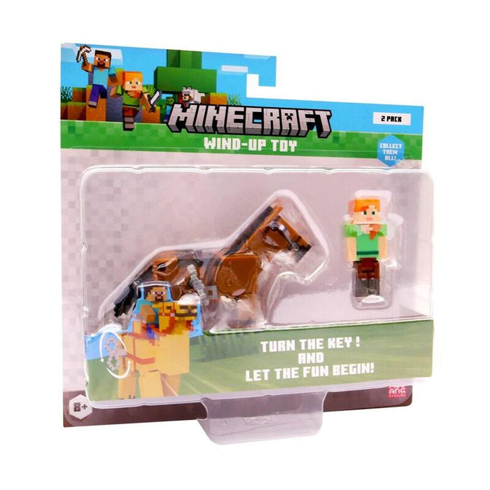 Minecraft S2 3d Wind-Up Toy - Alex & Horse