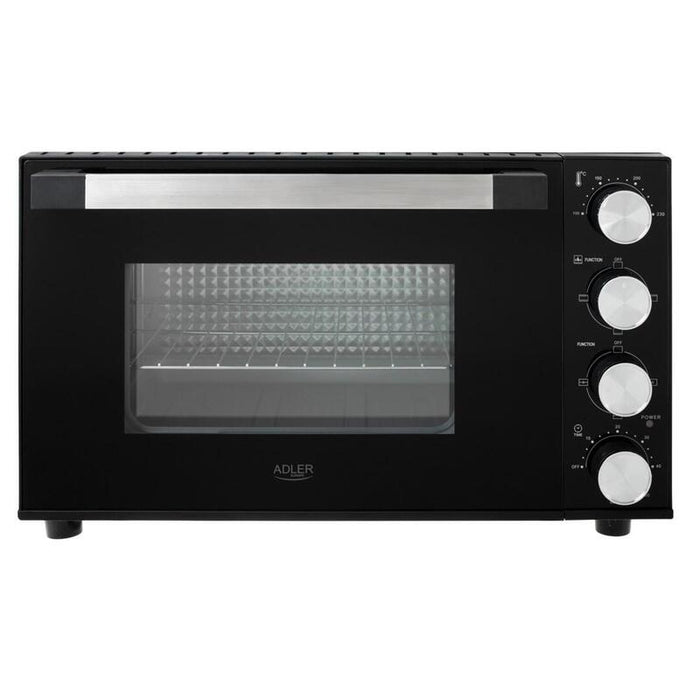 Mini Horno Adler Europe  Eléctrico Ad 6031, 30 L, Con Pincho Giratorio Negro
