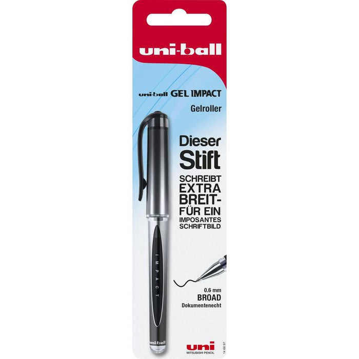 Mitsubishi Bolígrafo De Gel Uni Ub Gel Impact Negro Bk
