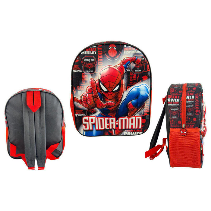 Mochila 3d Hero Spiderman Marvel 30cm