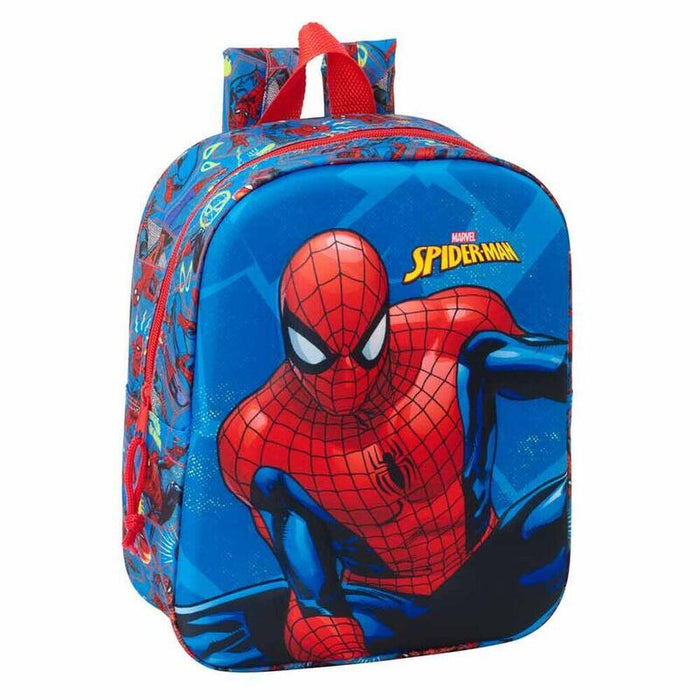 Mochila 3d Spiderman Marvel 27cm