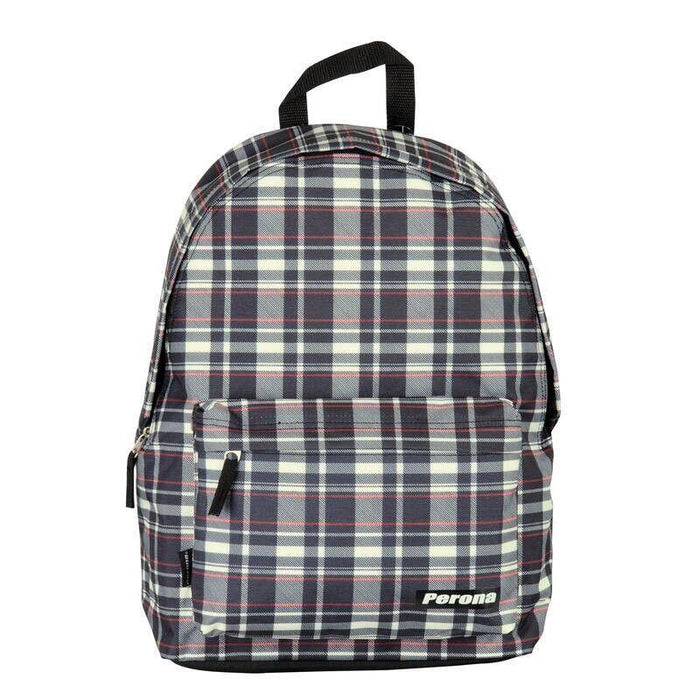 Mochila Cuadros 42cm - Negro