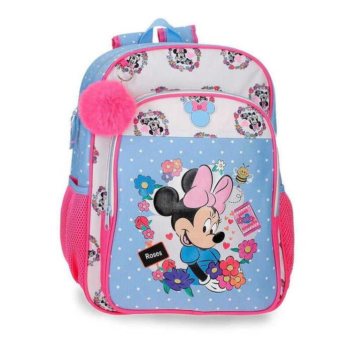 Mochila Flowers Minnie Disney 40cm Adaptable