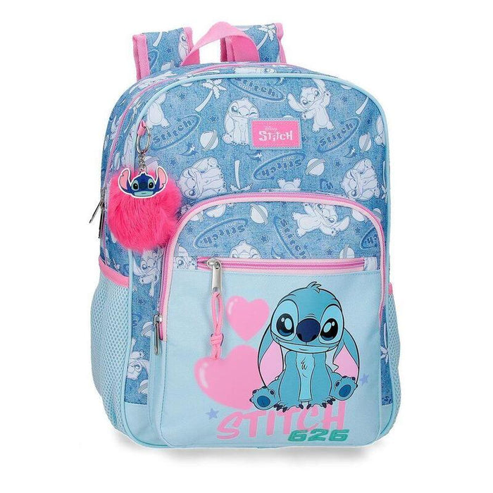 Mochila Hearts Stitch Disney 38cm Adaptable