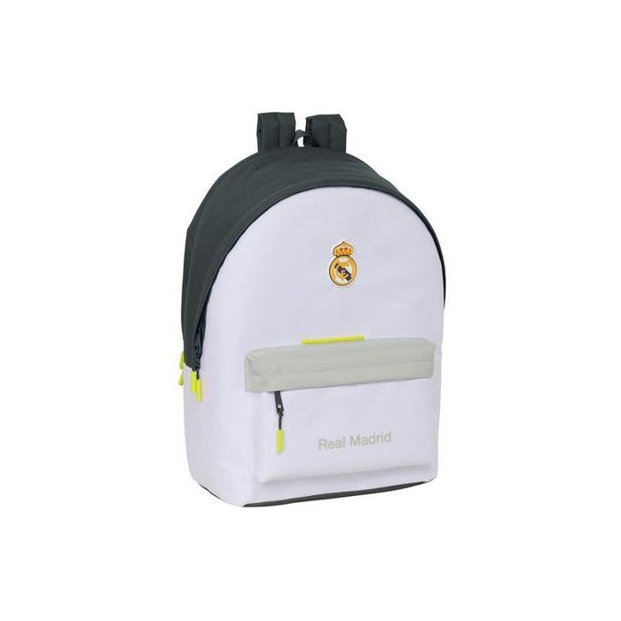 Mochila Safta  Doble Para Portatil 15,6"+Usb Real Madrid Equipación 25/26