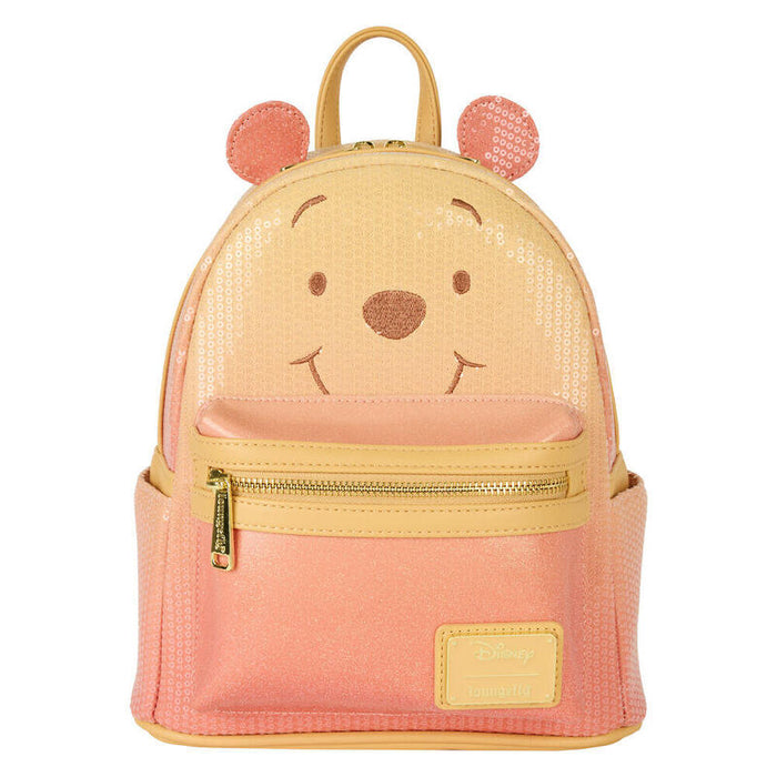 Mochila Sequin Glitter Winnie The Pooh Disney Loungefly