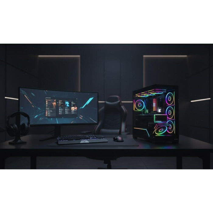 Modecom Caja De Ordenador Volcano Stellar Plus Midi Negro