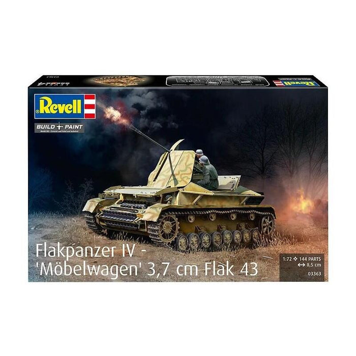 Model Plastikowy Czolg Flakpanzer Iv 3,7 Cm Flak 43 1:72