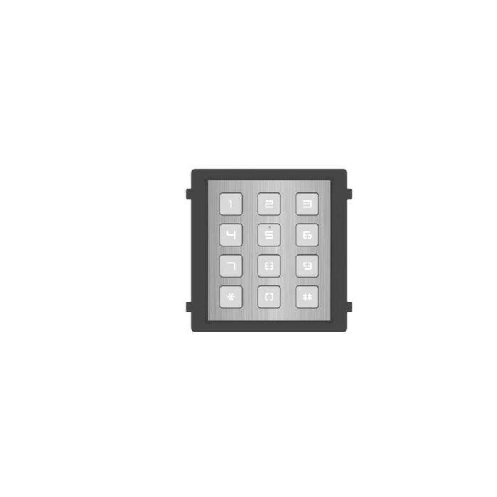 Módulo De Apertura Con Teclado De Acero Inoxidable Para Videoportero Ip Modular Empotrado/Superficie Hikvision