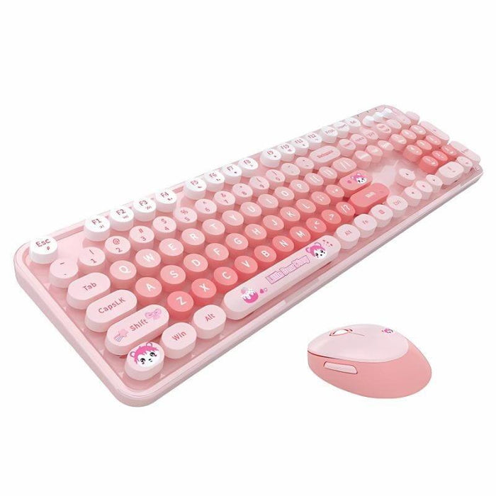 Mofii Sweet New Rosa - Kit Teclado Y Ratón