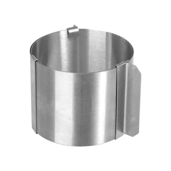 Molde Para Emplatar Inoxidable Extensible Ø6 - 10 Cm, 4 Uds