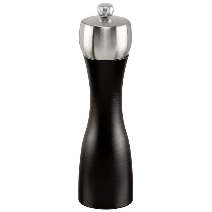 Molinillo De Sal Peugeot Fidji Madera De Haya Negro Mate 20 Cm