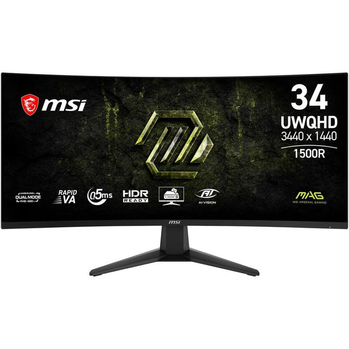 Monitor Msi Mag 346cqdf E20 34" Ultrawide Qhd 200hz Rapid Va Curvo Hdr Ready