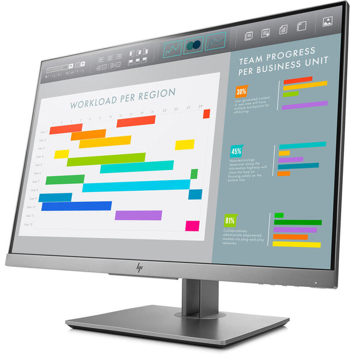 Monitor Reacondicionado Hp 24 E243i Elitedisplay Ips  5ms, 1000:1, Hdmi, Vga, Dp, Silver 1 Año De Garantia