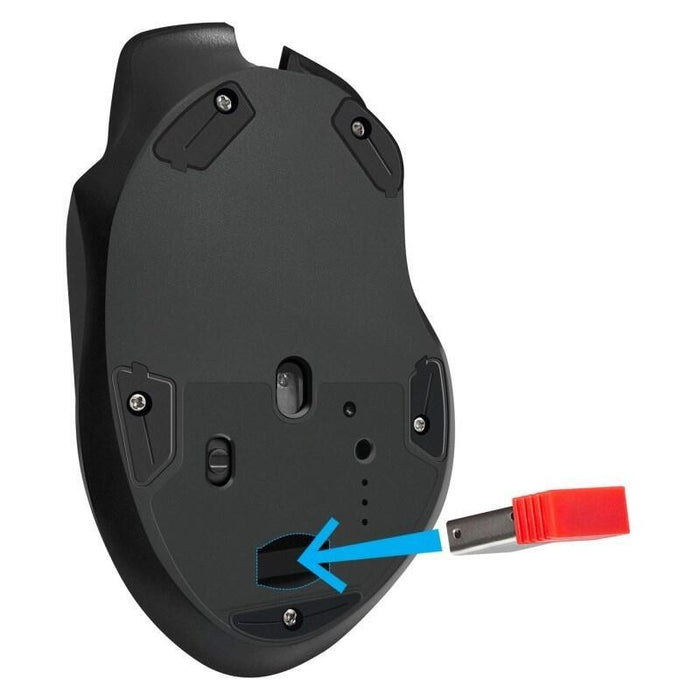 Mouse Defender Gm-213 Thunder Rf 1600dpi 8p Black