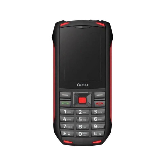 Movil Qubo St-001 Negro Y Rojo Móvil 2.4" Rugerizado