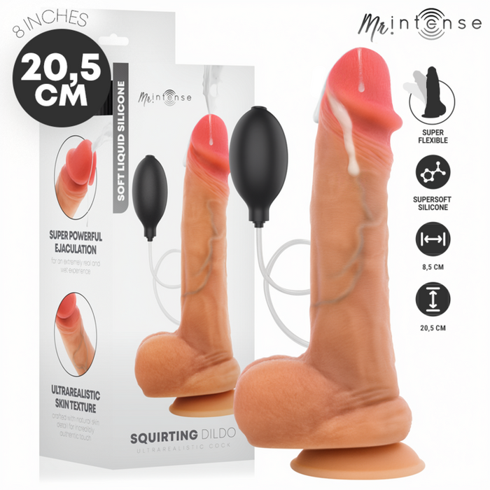 Mr Intense - Danny Dildo Eyaculador Silicona 20.5 Cm -Ø- 4 Cm