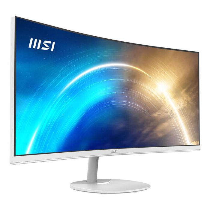 Msi Monitor Pro Mp341cqw 34" Curvo. 3440 X 1440 Uwqhd. 100hz. Blanco