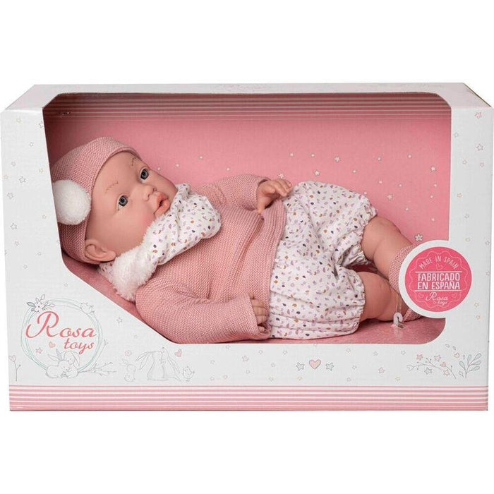 Muñeca  Bebe Reborn Daniela Lloron Bufanda Rosa