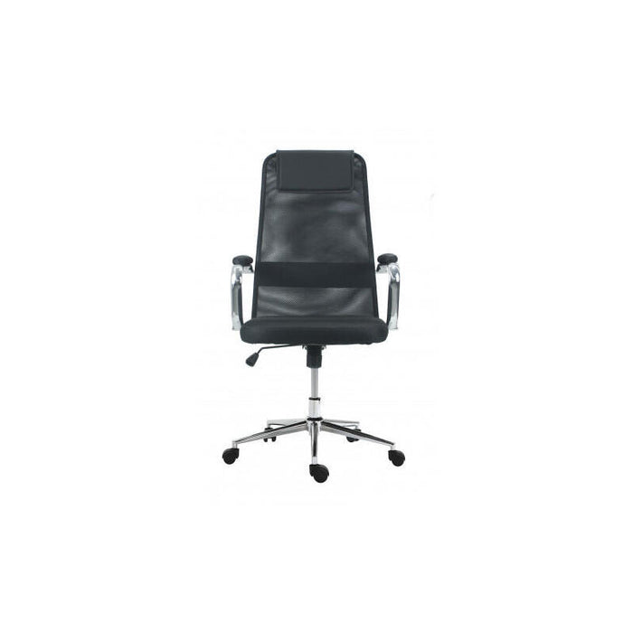 Muvip Silla Regulable Con Soporte Lumbar - Base Giratoria De Acero De 320mm - Peso Maximo 100kg - Asiento Acolchado -