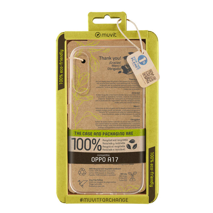 Muvit For Change Funda Recycletek Compatible Con Oppo A17 Transparente