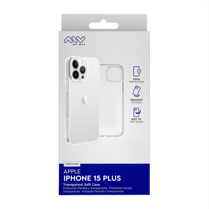 Myway Funda Compatible Con Apple Iphone 15 Plus Transparente