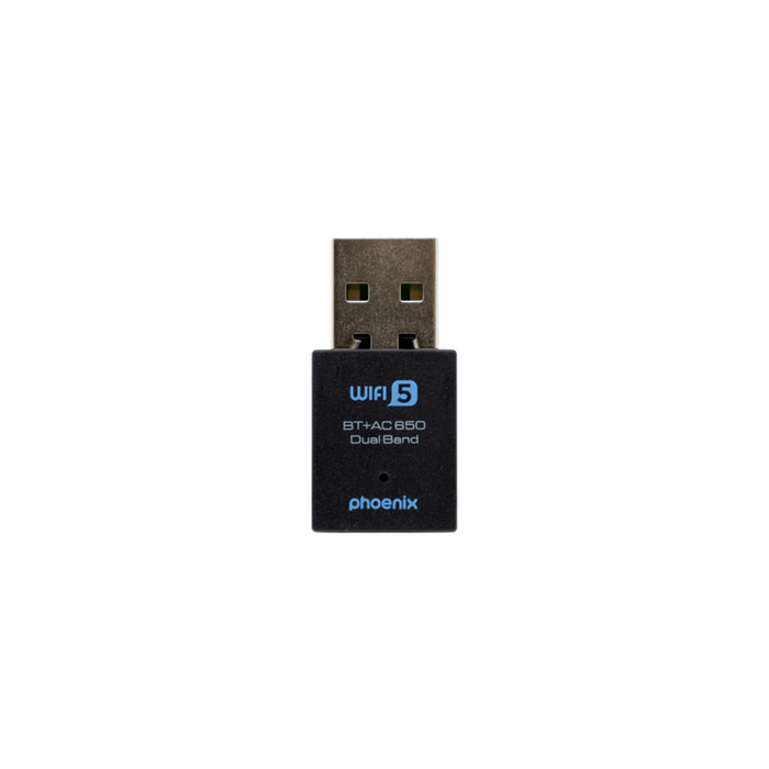 Nano Adaptador Phoenix Receptor De Red Wifi Bluetooth 2 En 1 650mbps Dual Band