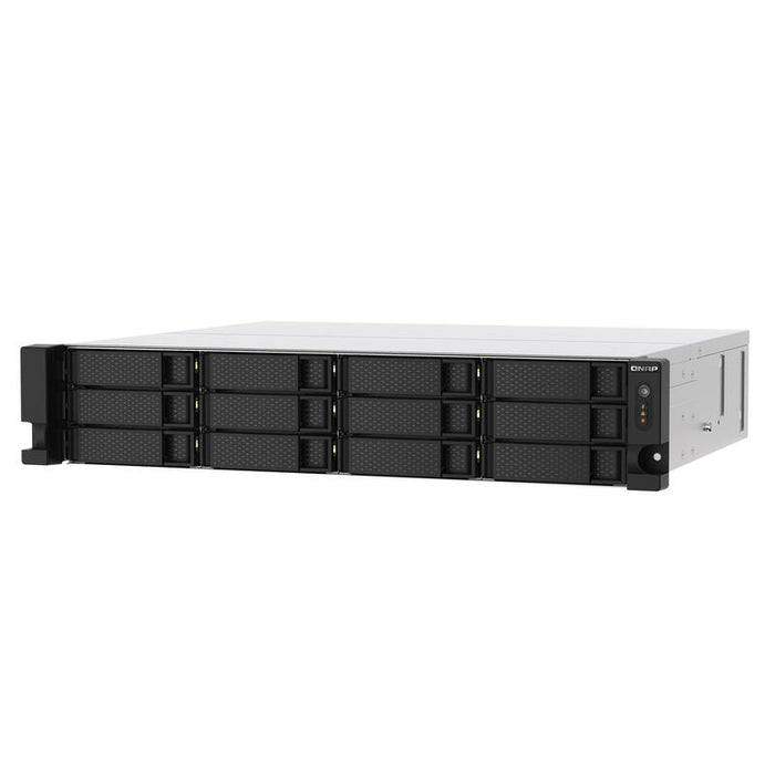 Nas Qnap Ts-1273au-Rp-8g 0/12hdd 2u Amd Ryzen V1500b, 4*2.2ghz, 8gb D4, 2.5 Gbe