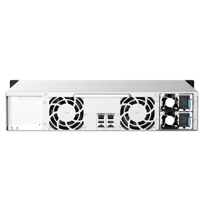 Nas Qnap Ts-1273au-Rp-8g 0/12hdd 2u Amd Ryzen V1500b, 4*2.2ghz, 8gb D4, 2.5 Gbe