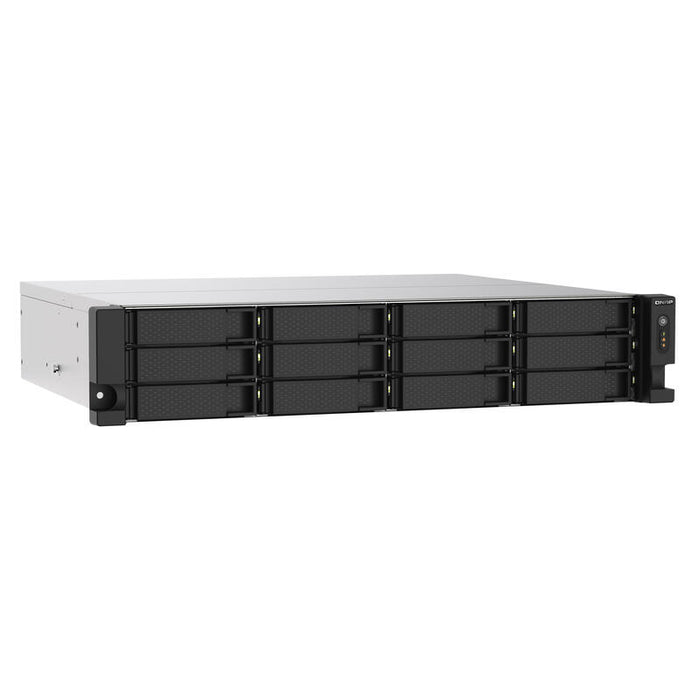 Nas Qnap Ts-1273au-Rp-8g 0/12hdd 2u Amd Ryzen V1500b, 4*2.2ghz, 8gb D4, 2.5 Gbe