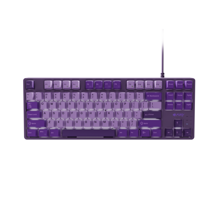Natec Fury Gaming Keyboard Kanabo K2 Us Layout Blanco Backlight Mechanical Violet