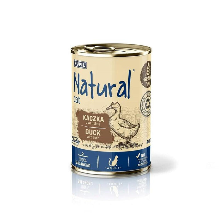 Natural Pato Z Watróbka Comida Húmeda Para Gatos 400g