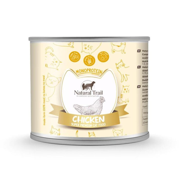 Monoproteína Natural Trail Cat Con Pollo 185g