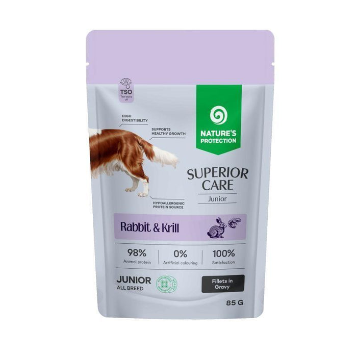 Nature'S Protection Superior Care Junior Rabbit And Krill - Comida Húmeda Para Perros - 85g
