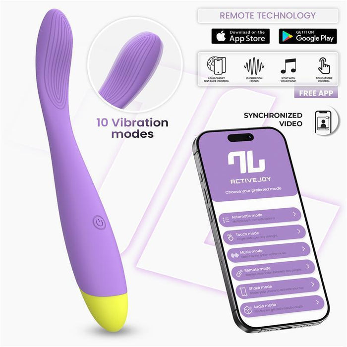 Neya Vibrador Punto G Con App Púrpura