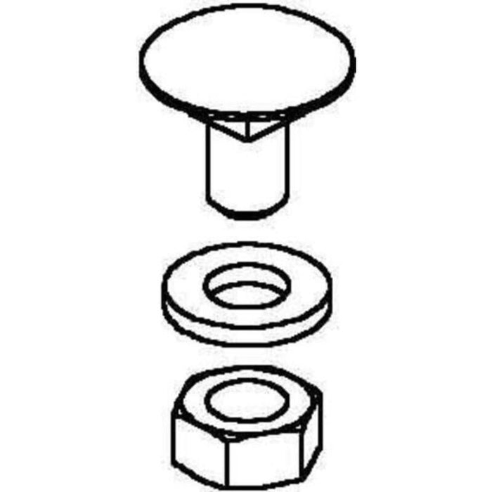 Nied Flachrundschraube Flm12x30f ** Inkl.Flanschmutter Feuerverz.
