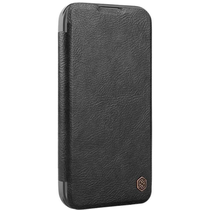 Nillkin Qin Prop Funda Libro De Cuero Iphone 16 Pro Max Negro